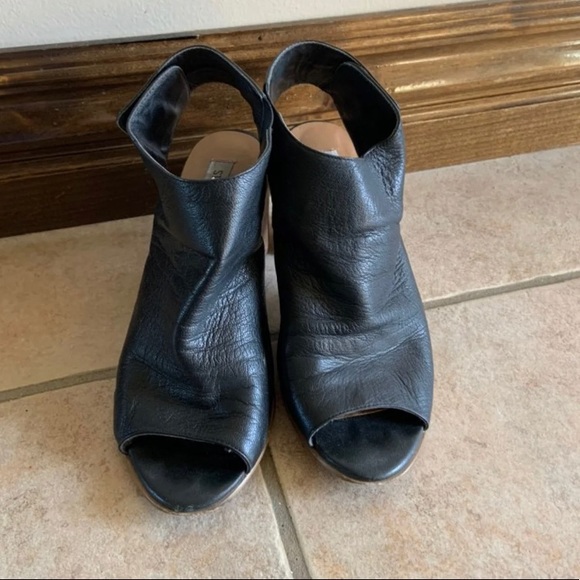 Steve Madden Nonstop Open Toed Black Heels Size 9 - Picture 3 of 5